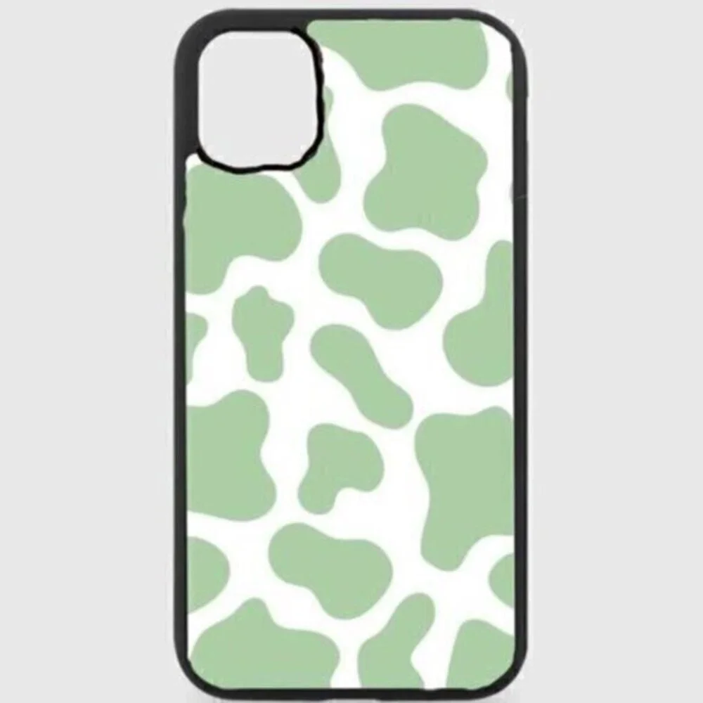 Green Cow Print Phone Case